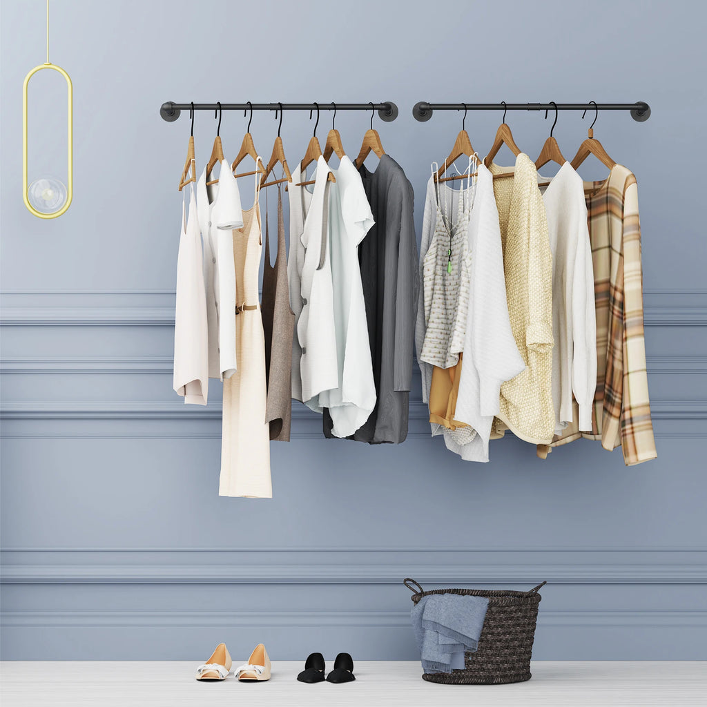 Clothes Rail Rack Wall