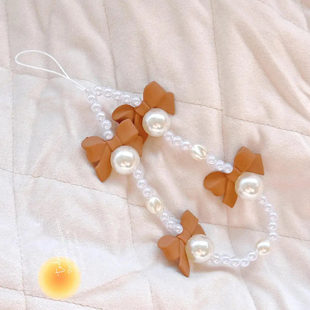 Telephone Charm Strap Beaded