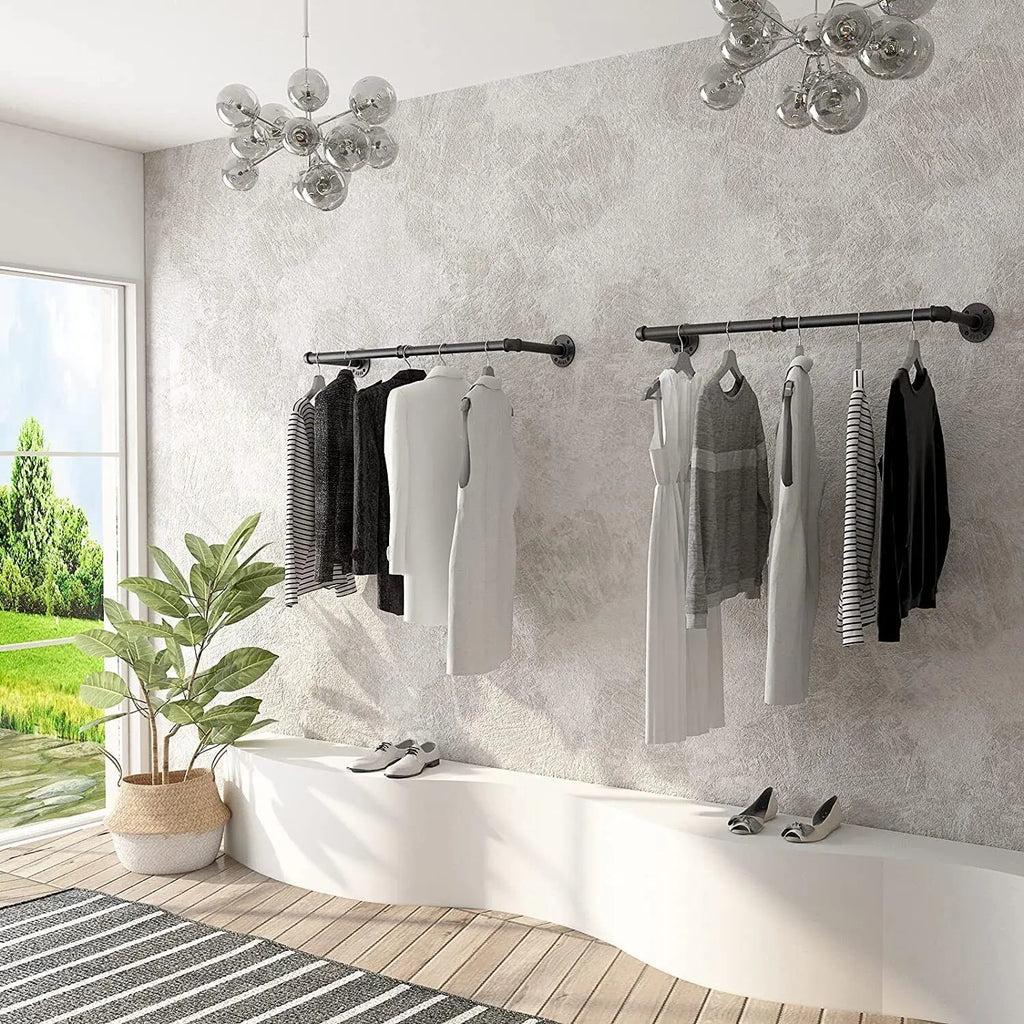Clothes Rail Rack Wall
