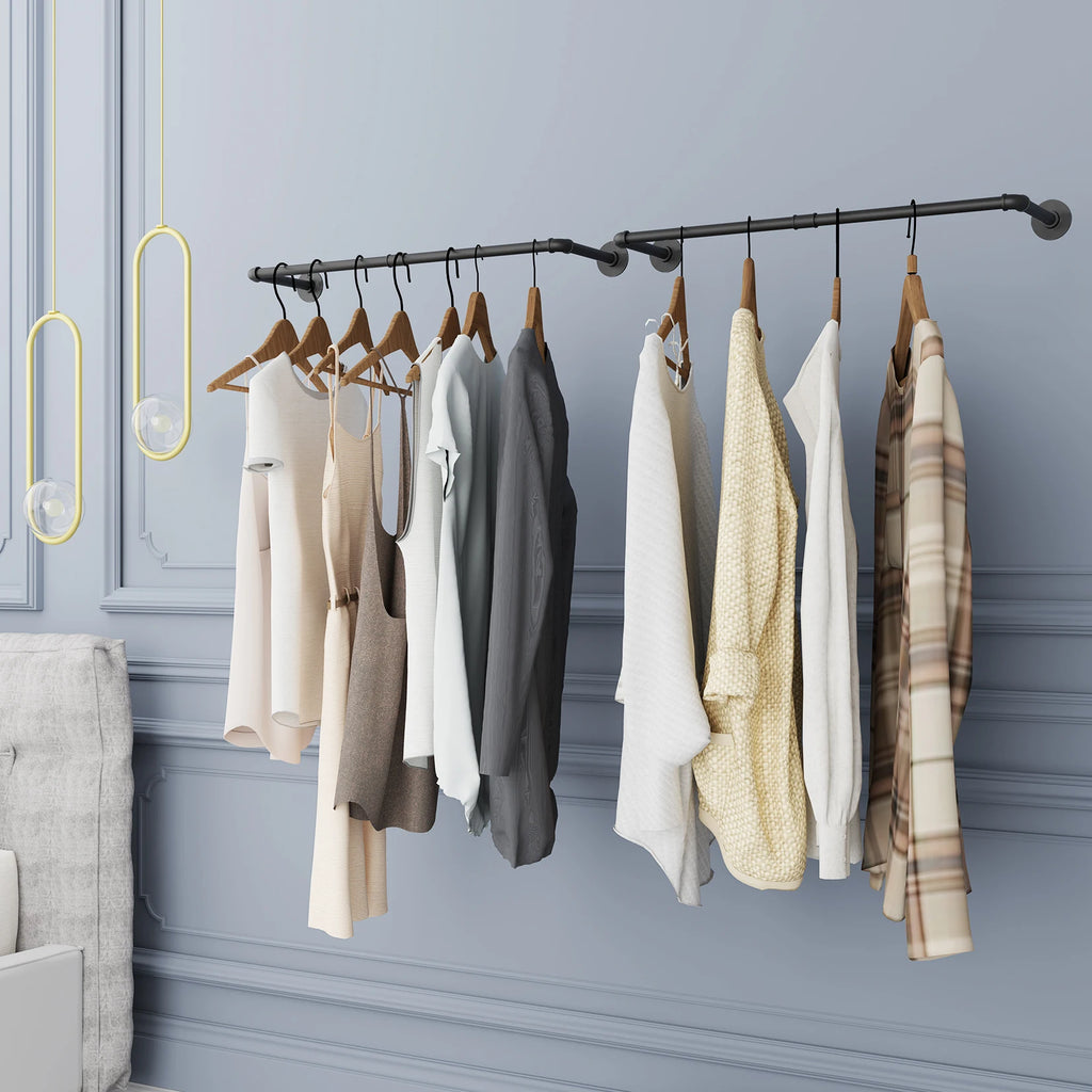 Clothes Rail Rack Wall